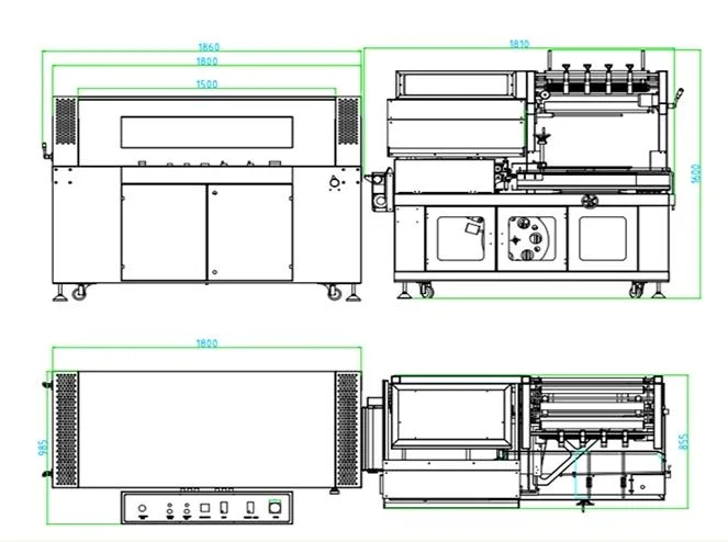 Confectionery Shrink Tunnel Shrink Packing Machine