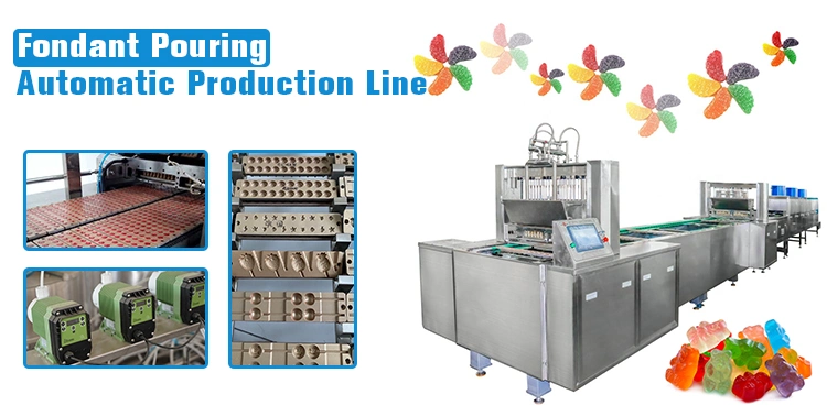 Automatic Gummy Candy Sugar Depositing Machine Sweet Making Machine Hard Candy Production Line