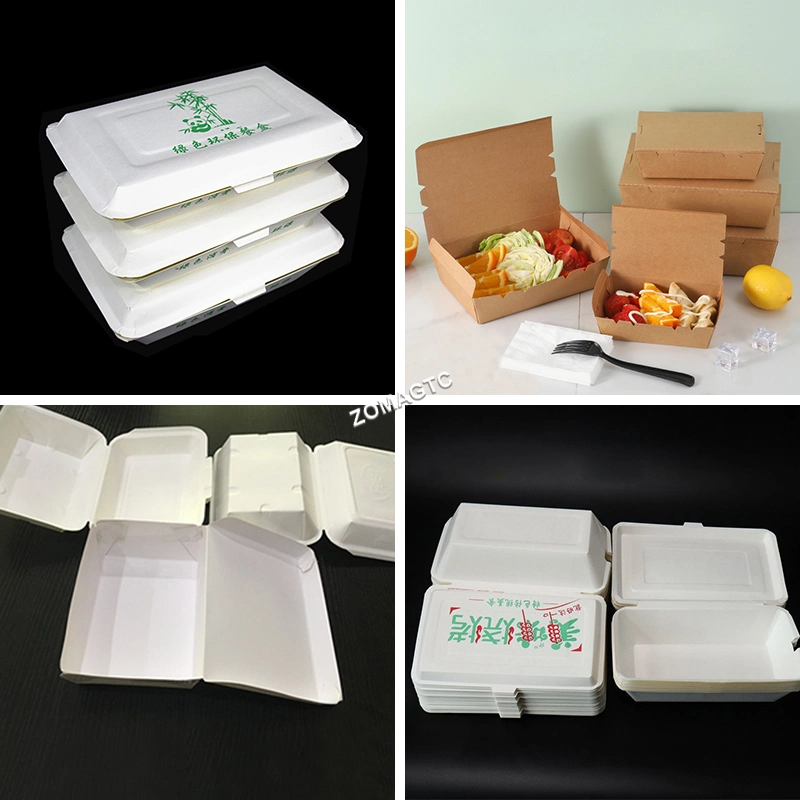 Automatic High Speed PE Coated Paper Cup Sweet Tiffin Noodle Meal Disposable Paper Lunch Boxes Machine Food Box Making Machine