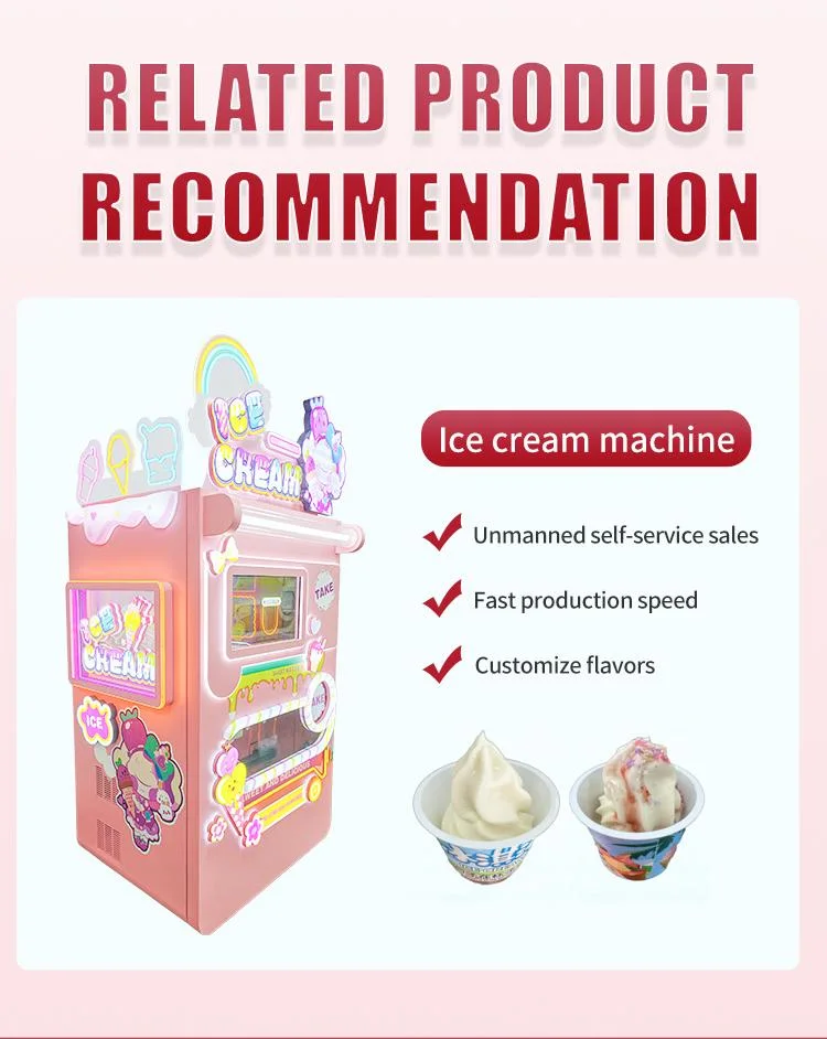 Automatic Professional Sweet Robot Cotton Candy Making Machine with Parts