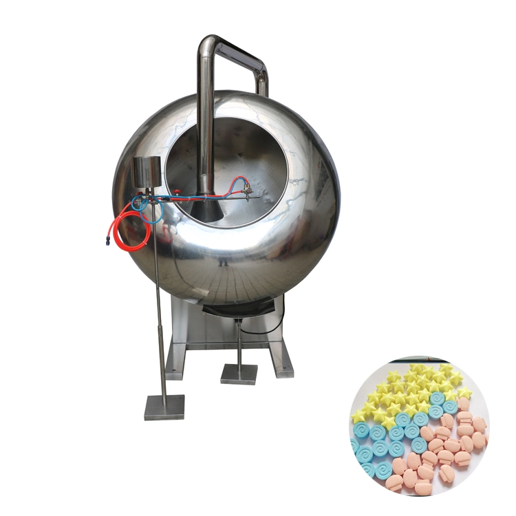 Automatic Sugar Coated Gummy Chocolate Mini Candy Coated Peanut Coating Machine