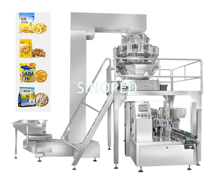 Automatic Bubble Gum Sweets Gummy Bear Candy Doypack Pouch Premade Bag Packing Machine