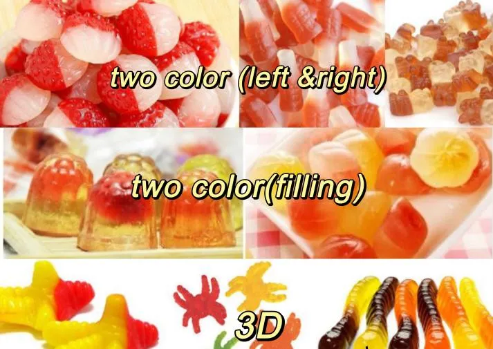 Soft Candy Gummy Pouring Machine Line Bear Depositor Candy Making Machine