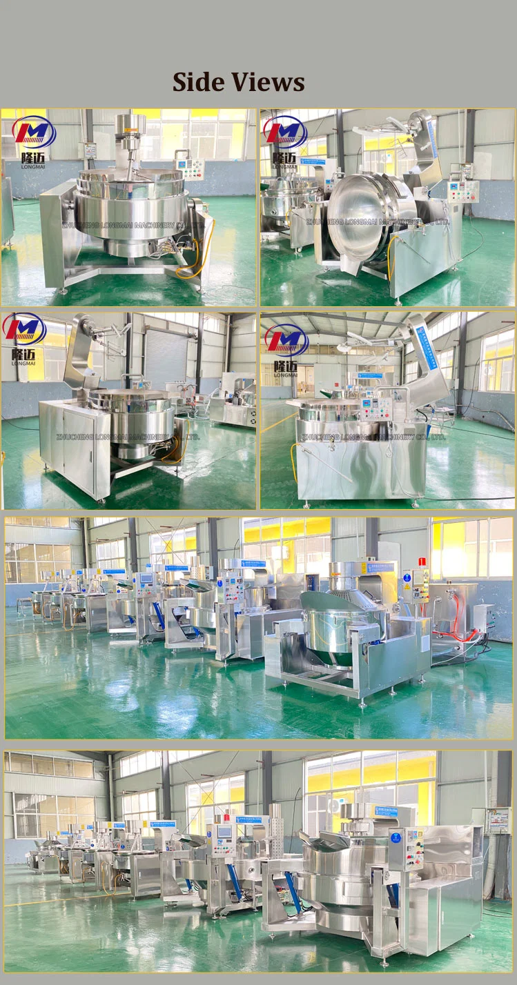 Electromagnetic Strawberry Jam Making Machine Fruit Jacketed Kettle Caramel Sauce Cooking Mixer Machine for Sale