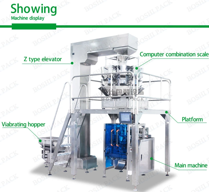 Automatic Multihead Weigher Gummy Bear Candy Candies Packaging Machine Gummies Soft Candy Packing Machine