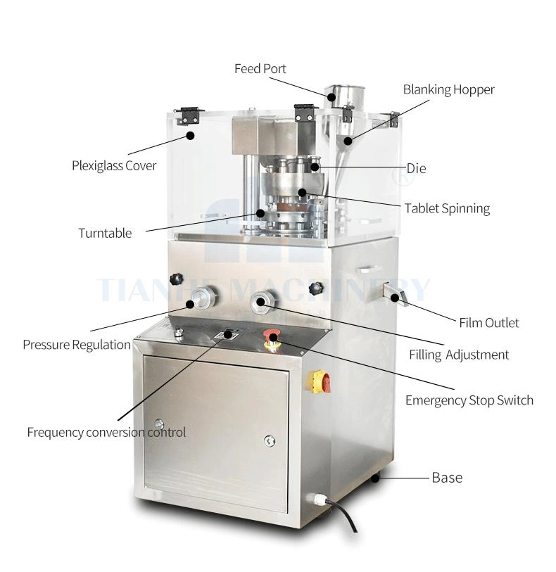 Tianhe Laboratory Tablet Manufacturing Machinery Candy Making Machine Rotary Tablet Press Machine