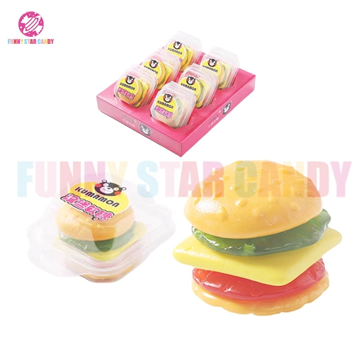 Candy Manufacturers Wholesale Custom Halal 30g Hamburger Gummy Candy