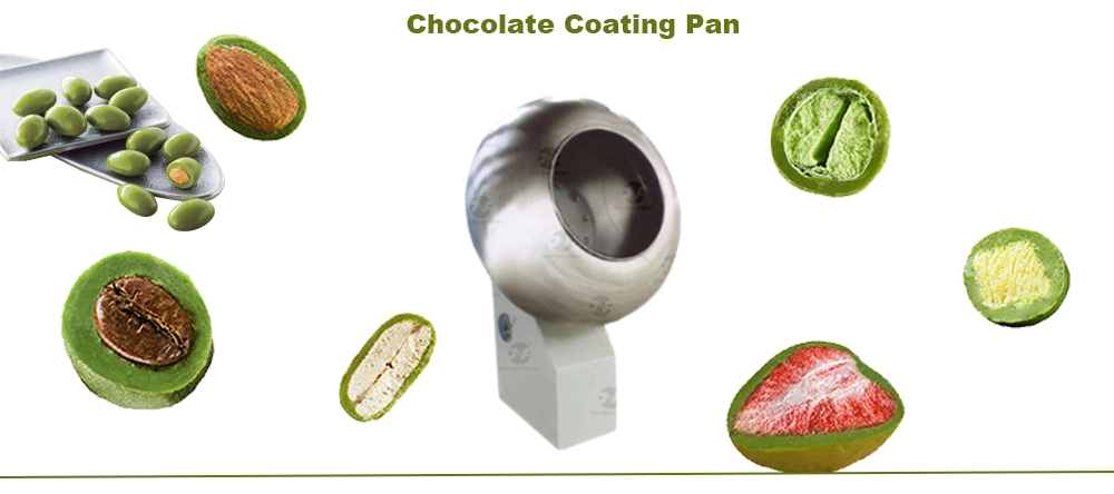 Customized Dragee Chocolate Candy Sugar Coating Chocolate Polishing Machine Chocolate Coating Pan Mini Coating Drum Peanut Coating Machine