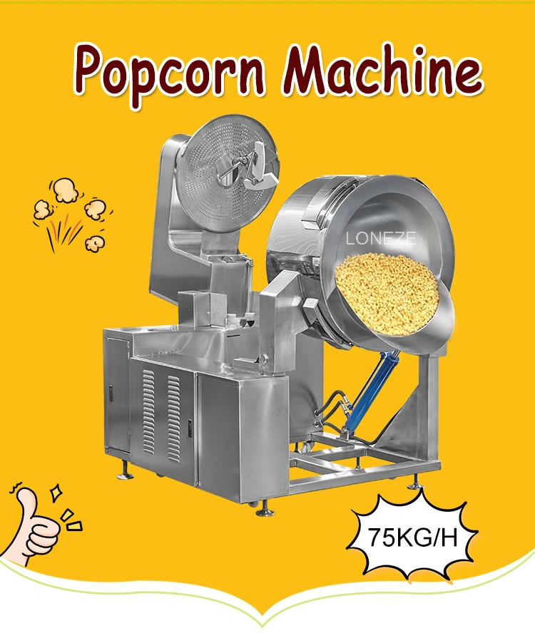 Commercial Electric Popcorn Making Machine Gas Industrial Sweet and Salt Popcorn Machine