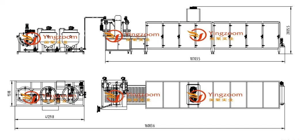 Yingzoom Energy Saving Gelatin Production Line Candy Depositor Machine Candy Gummy Maker Machine