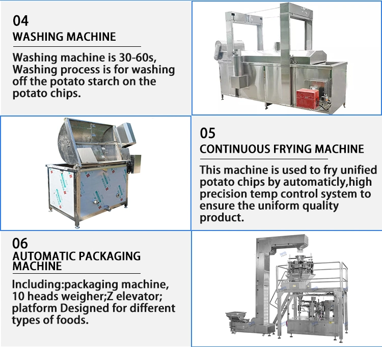 Fried Sweet Potato Chips French Fries Potato Chips Making Machine