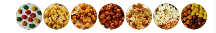 Commercial Caramel Industrial Continues Popcorn Machine Making Price 30-300kgs/H