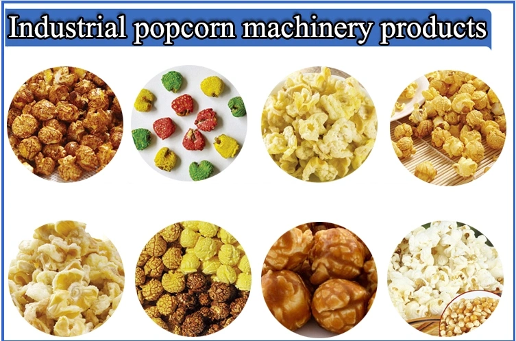 Commercial Caramel Industrial Continues Popcorn Machine Making Price 30-300kgs/H