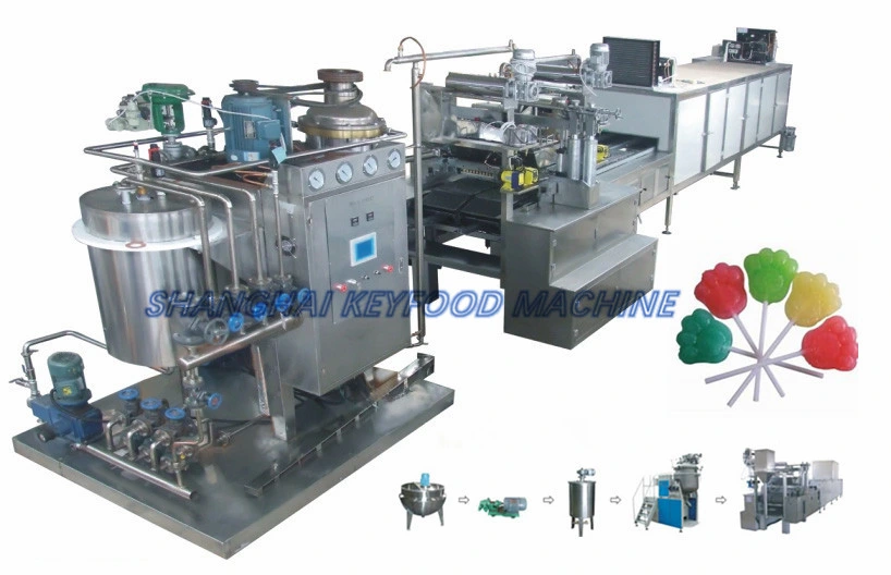 Complete Set Lollipop Depositing Line, Toffee Candy Forming Machine, Hard Candy Making Machine