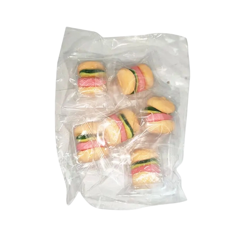 Manufacturer Mixed Color Halal Hamburger Marshmallow with Gummy Candy