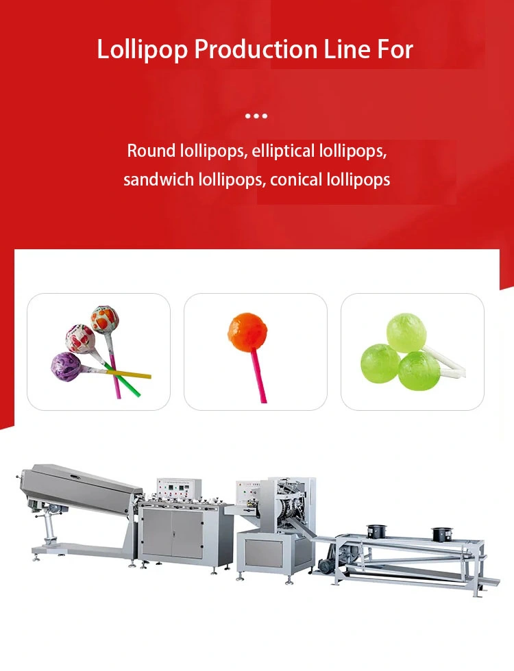 CE Certificate Customized Lollipop Candy Processing Machine / Windmill Candy Production Line