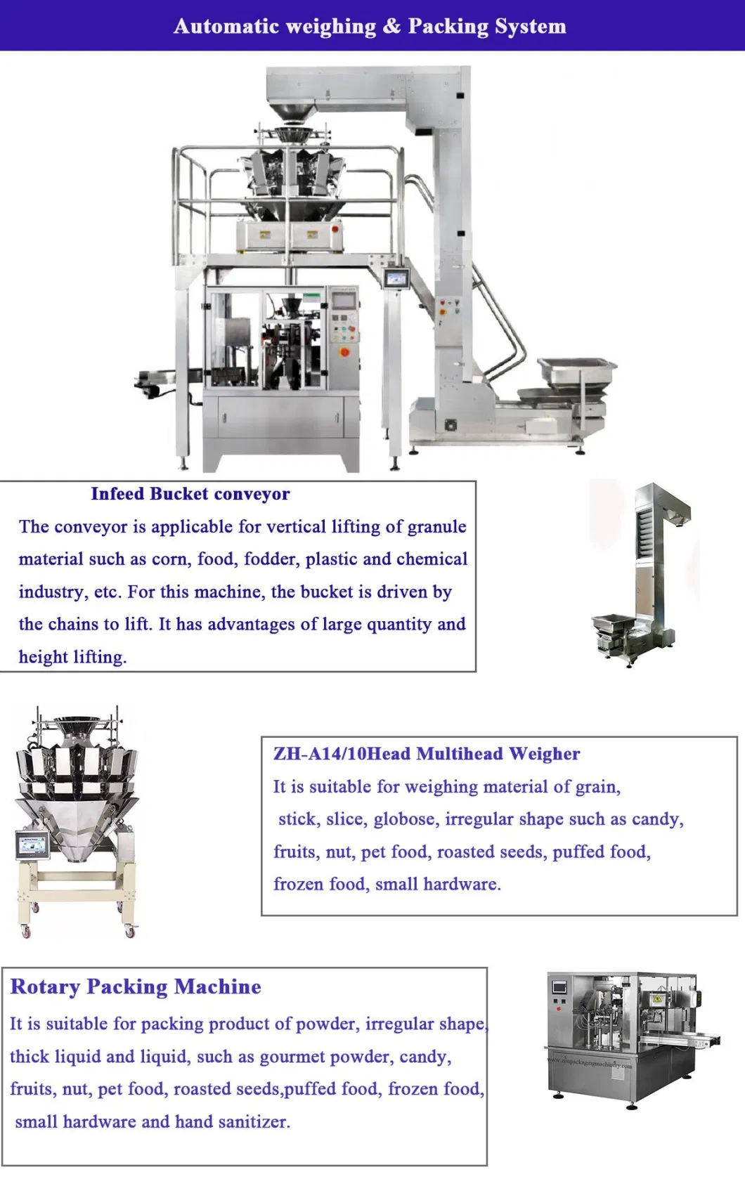 Automatic Gummy Bear Weigh Filling Packaging Machine Doypack Candy Packing Machine