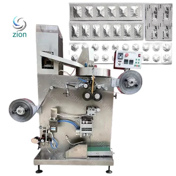 Multi-Fuction Automatic Rotary Typepharmaceutical Commerical Soft Double Alu Alu Foil Tablet Strip Packing Machine for Tablet Capsule Candy