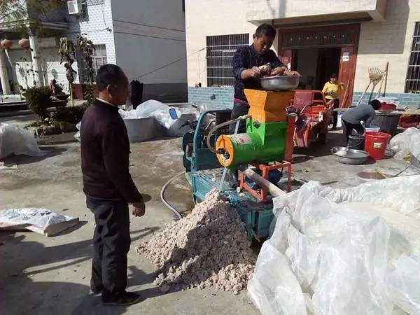 Yam Ginger Gegen Lotus Root Sweet Potato Starch Making Machine