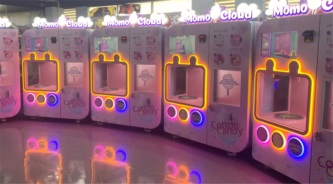 Automatic Cotton Candy Vending Machine Cotton Candy Sweets Making Machine