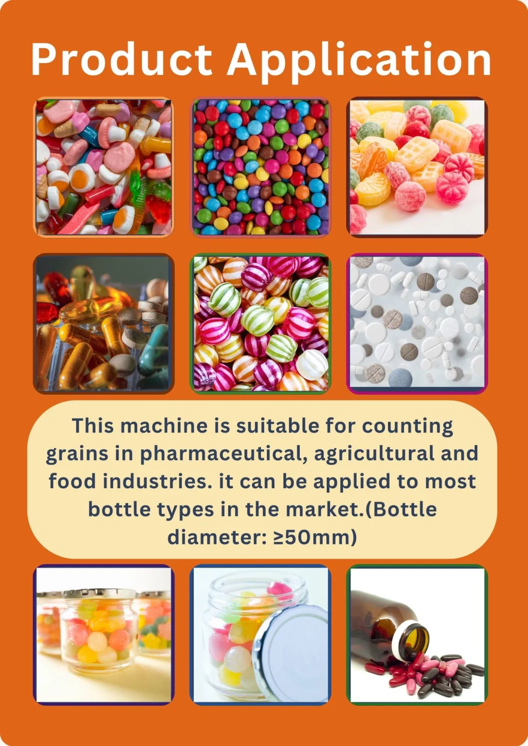 Factory Price 6 Channels Semi-Automatic Desktop Small Pill Gummy Candy Tablet Capsule Counting Machine