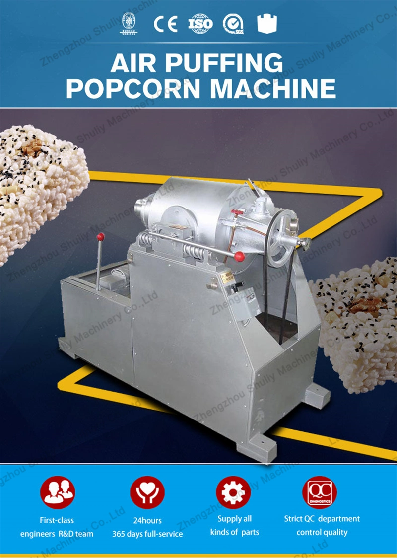 Caramel Popcorn Making Corn Puffed Food Extruder Machine