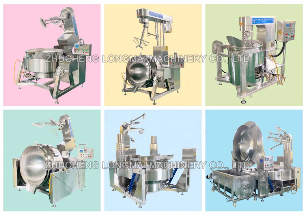 Electromagnetic Strawberry Jam Making Machine Fruit Jacketed Kettle Caramel Sauce Cooking Mixer Machine for Sale