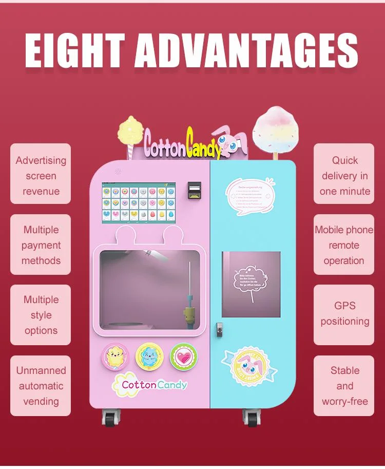 Fully Automatic Cotton Candy Making Commercial Vending Machine