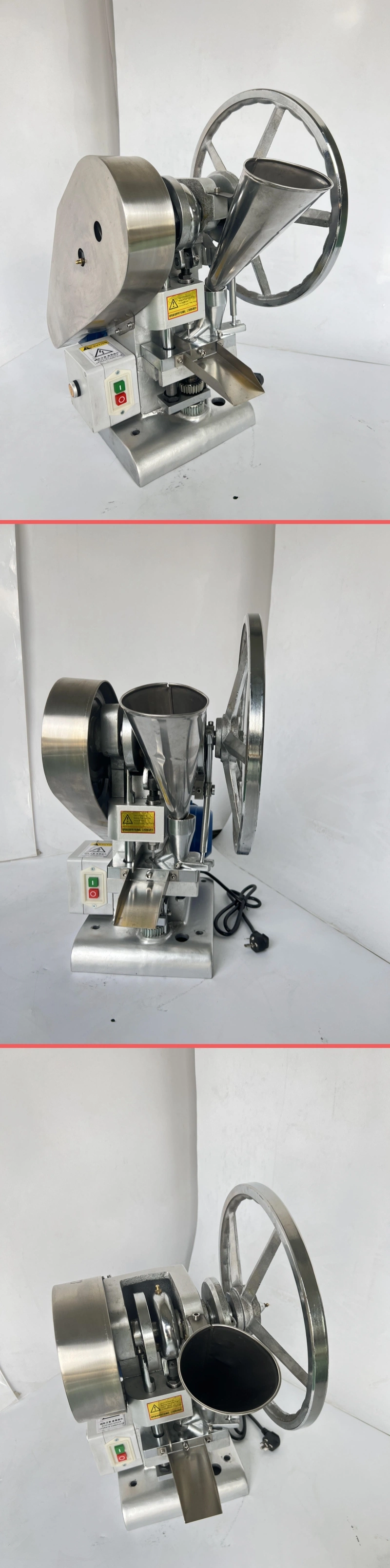 Single Punch Automatic Tdp-1.5 Candy Milk Tablet Press Punch Maker Machine Electric Tablets Pill Making Punching Machine Manual Tablet Compression Machine