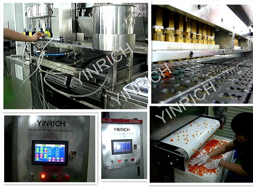 Candy Maker Candy Processing Line Deposited Two Color Jelly Candy Production Line (GDQ450)