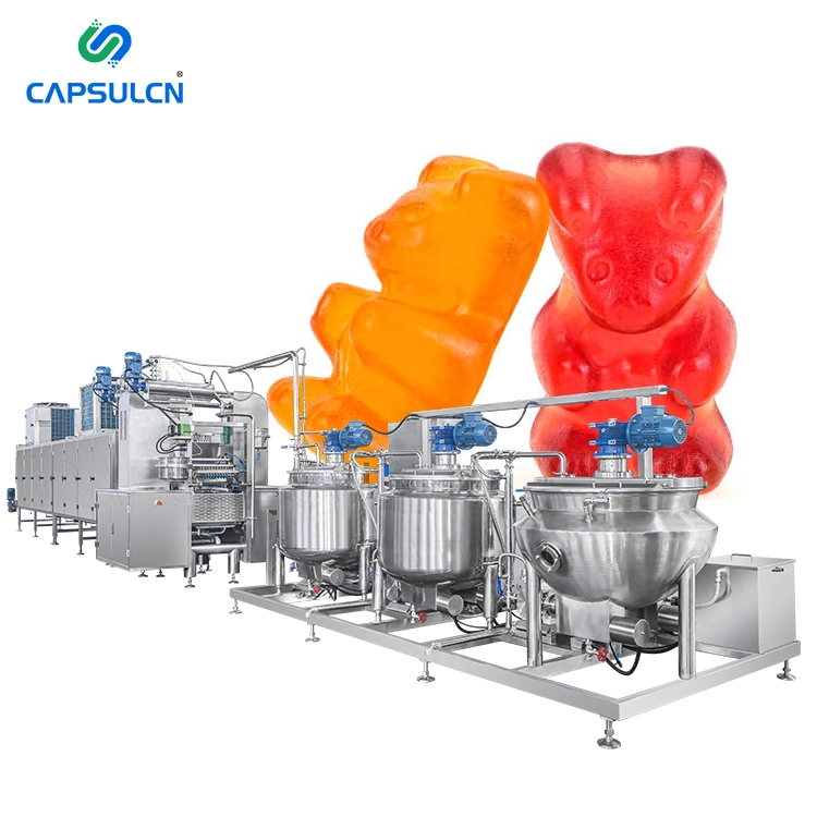 Factory Hot Selling High Efficiency Full Automatic Small Gummy Jelly Candy Depositor Making Machine Production Line