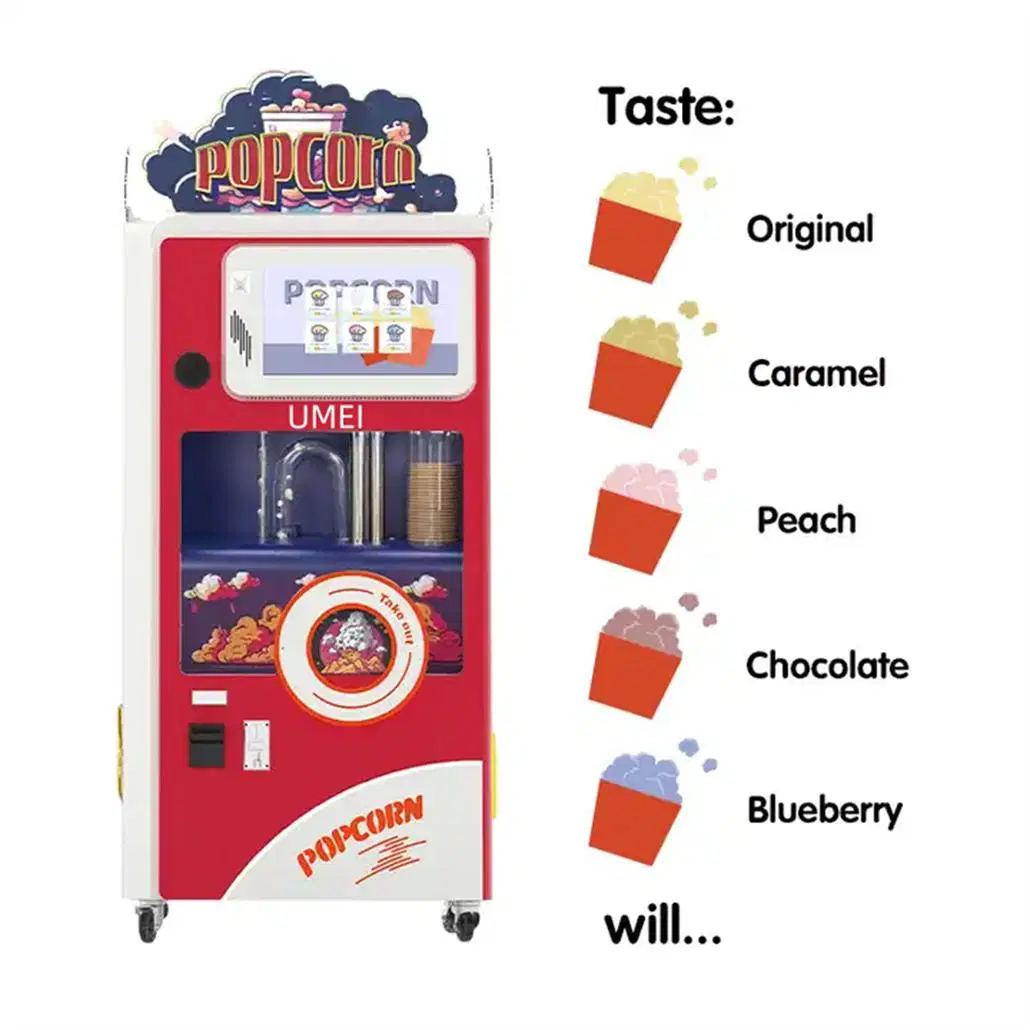 Caramel Popcorn Making Machine Oil Popping Snack Food Industrial Automatic Popcorn Machine