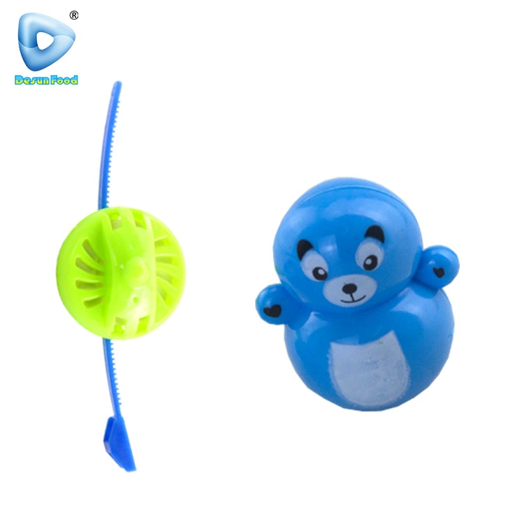 Hot Sale Cute Animal and Spinner Pulling Toy with Fruity Jelly Bean Candy