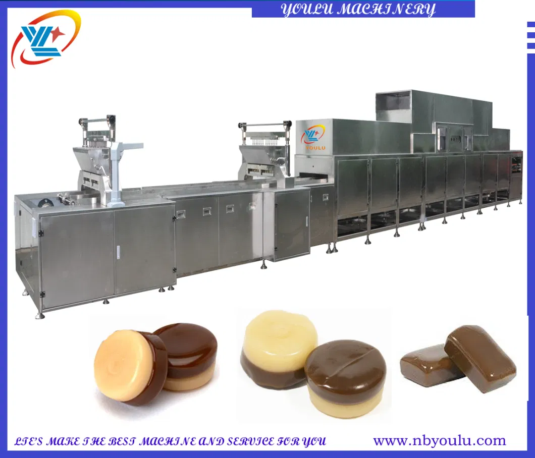 Hard Candy Making Machine with 2 Depositor for Produce Two Layer Hard Candy