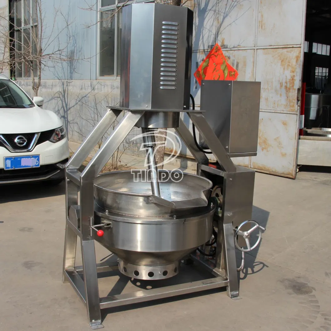 Big Sale Industrial Candy Chocolate Steam Cooker with Agitator Automatic Gas Cooking Mixer Machine