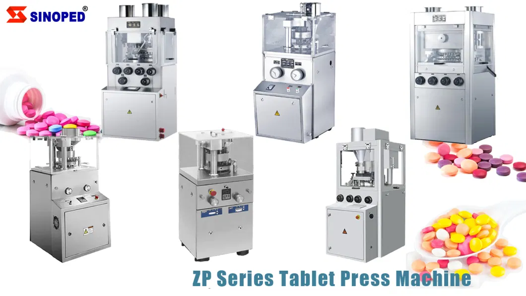 Automatic Medical Rotary Pill Press Machine Herb Milk Candy Pill Making Machine High Speed Rotary Tablet Press Machine