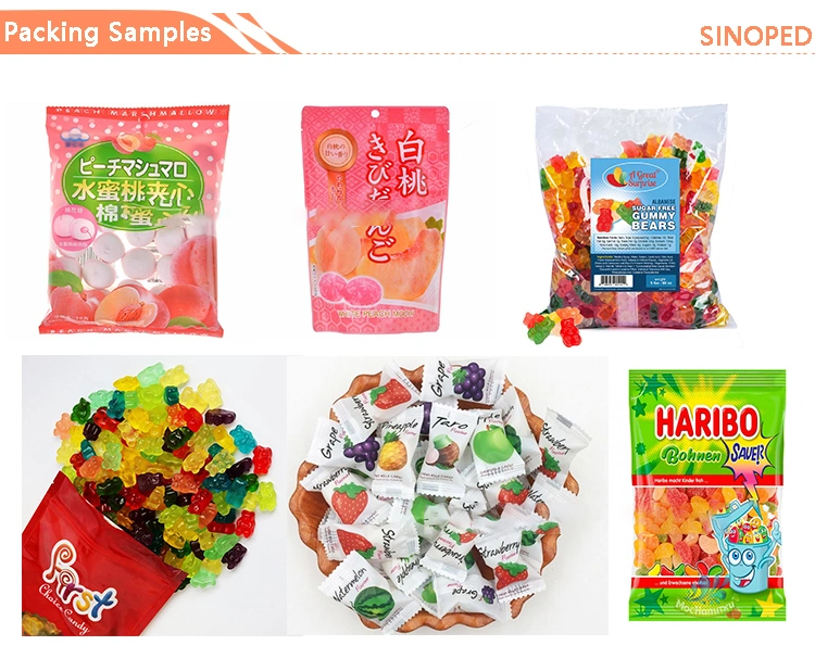 Easy to Operate Automatic Counting Snacks Soft Gummy Bear Candy Packing Packaging Machine with Multihead Weigher