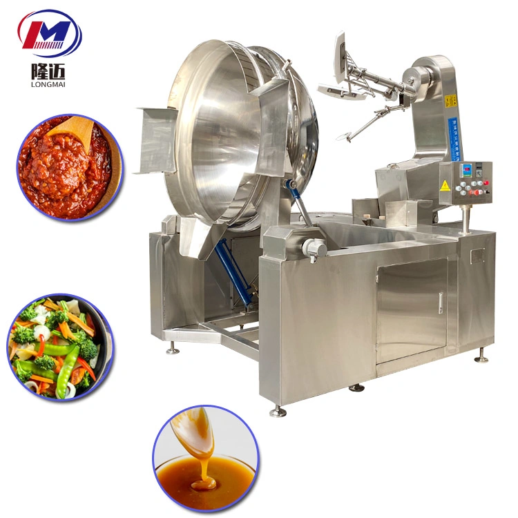 CE Approved Industrial Electric Caramel Sauce Making Machine Sauce Cooking Kettle Caramel Paste Cooking Mixer Machine Price