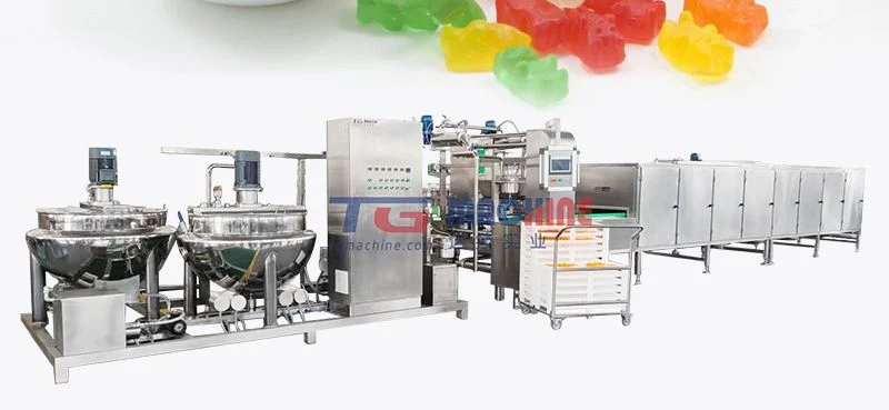 industrial Vitamins Jelly Gummy Candy Manufacturers Gelatin Pectin Soft Confectionery Maker Machine