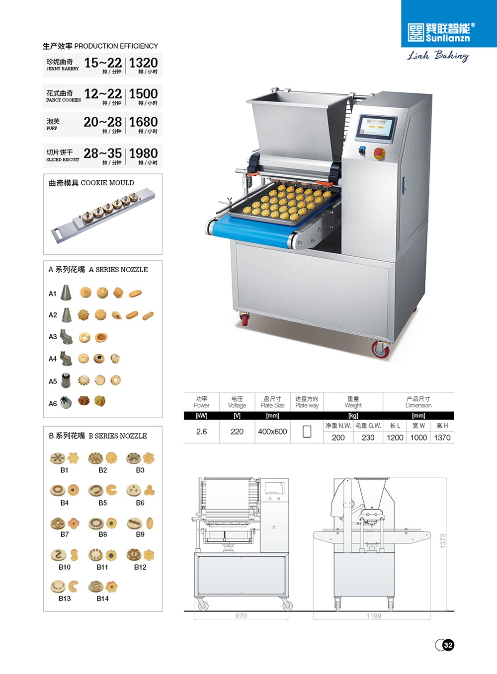 Factory Selling Small Automatic Cookie Making Depositor Machine Line