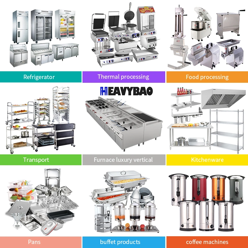 Heavybao China Manufacturer Commercial Stainless Steel Hotel Restaurant Kitchen Equipment