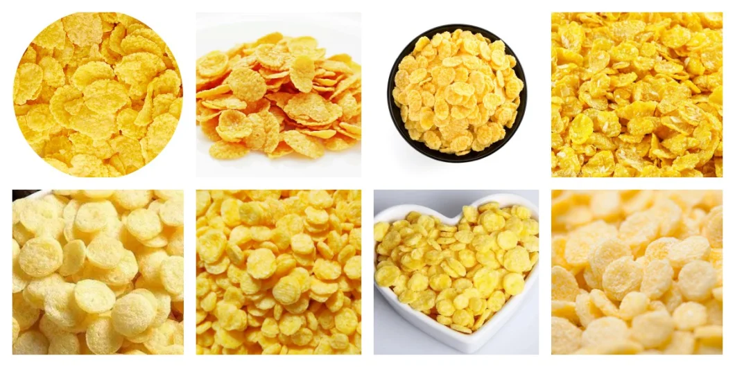 Automatic Breakfast Cereal Sweet Corn Flake Making Processing Machine Snack Extruder Production Line Snack Food Machine