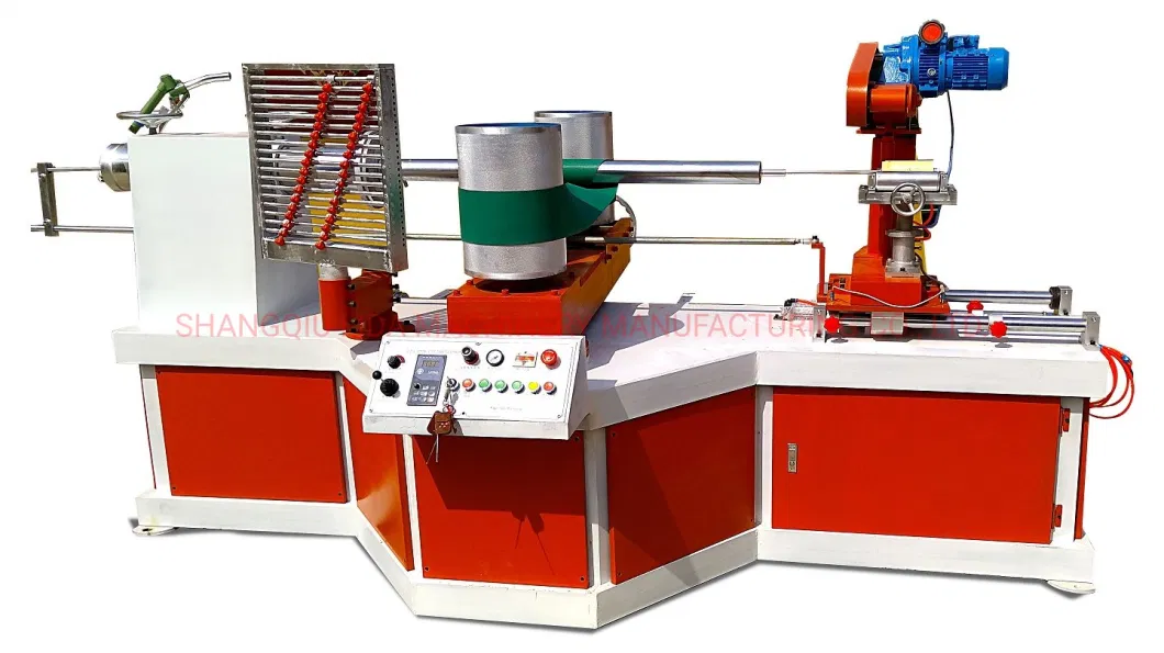 High Quality and Low Price Spiral Paper Tube Paper Core Gumming Making Machine From China Directly Factory Made