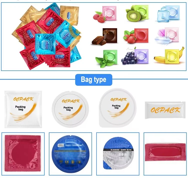 Full Automatic Natural Rubber Latex Bulk Condom Sealing Foiling Packing Machine Equipment