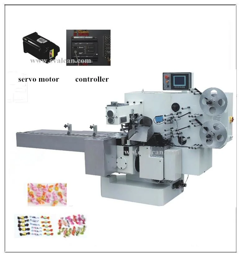 Automatic Hard Soft Candy Packing Single Twist Packaging Wrapping Machine