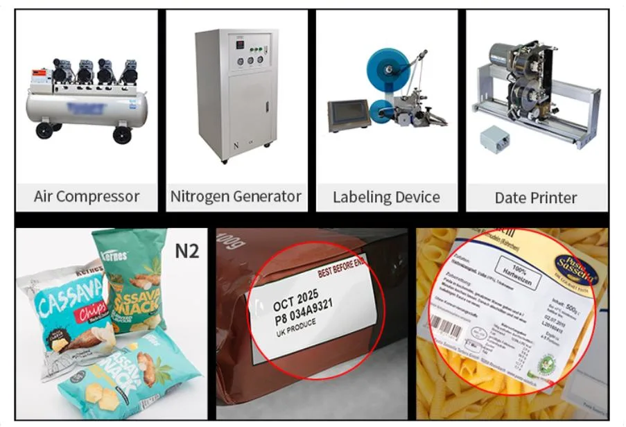 Automatic 50g, 100g, 500g, 1kg, Granule / Doypack / Coffee /Bean /Candy Candis/ Seeds Grain /Cheese/Chips Packing Machine for Particle and Powder, Coffee,