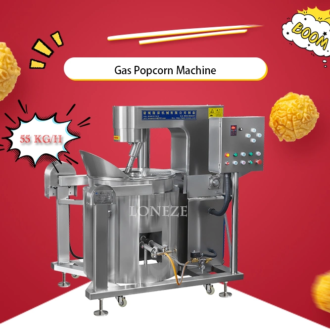 130kg/H Automatic Caramel Flavored Commercial Mushroom Popcorn Making Maker Machine Manufacturer