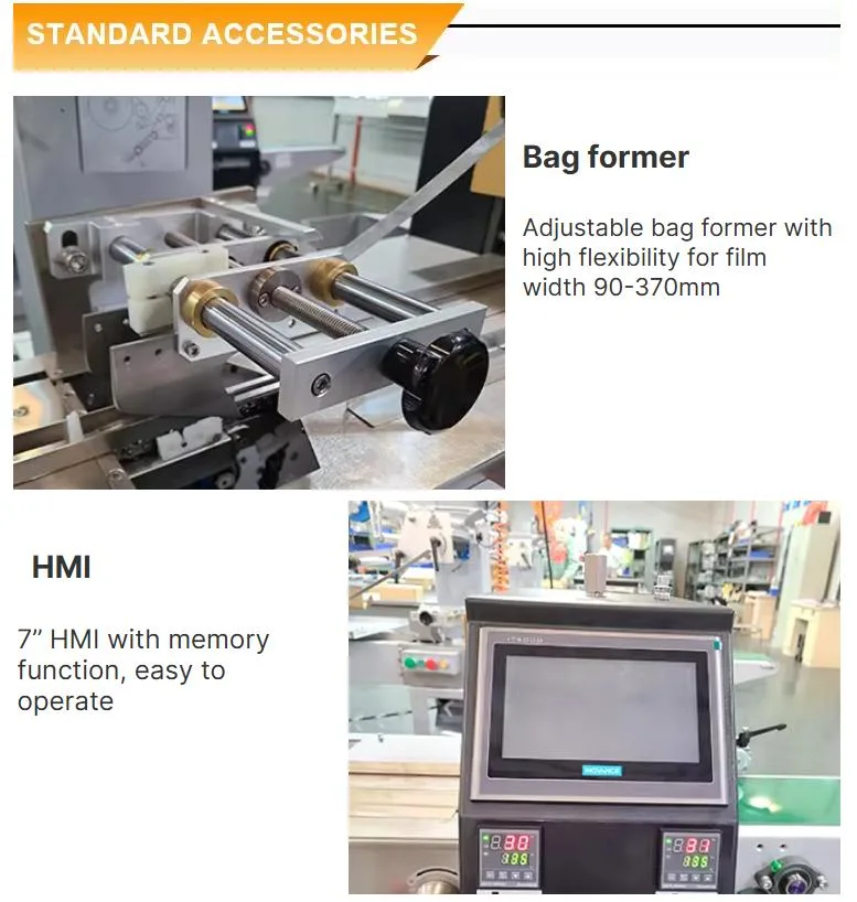 Automatic Confectionery Hard Mint Candy Flat Lollipop Feeder Flow Wrapping Packing Machine