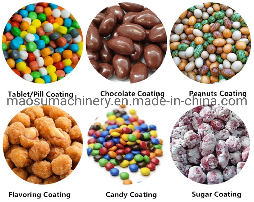 High Efficient Candied Peanut Gummy Candy Sugar Coating Machine Automatic