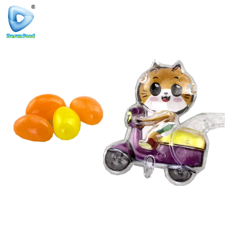 Wholesale Kids Cartoon Motorcycles Whistle Toy with Jelly Bean Candy